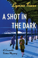 Cover of A Shot in the Dark featuring people walking or running below a boardwalk with an amusement park in the distance
